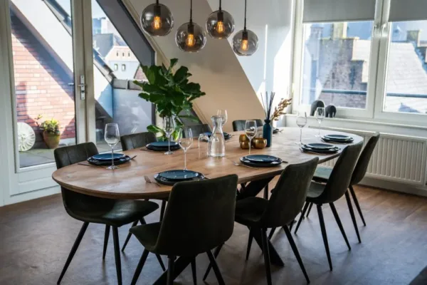 Eiken Deens ovale tafel 4