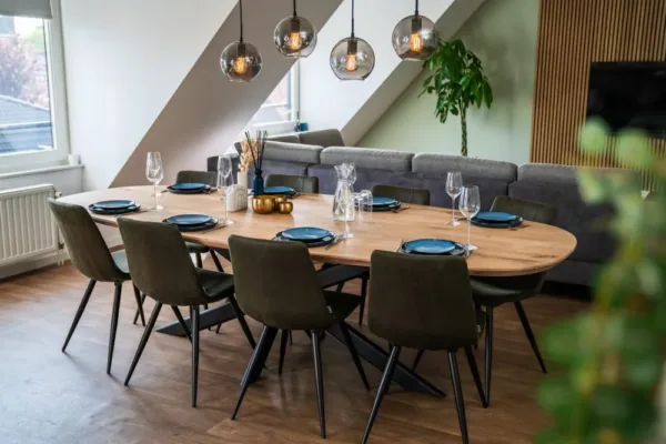 Eiken Deens ovale tafel 1