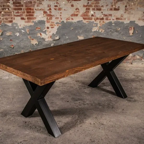 Tafel stalen X poot 2