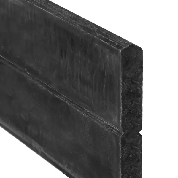 Berton©-motiefplaat smal antraciet gecoat H26 x D4,8 x L184 cm blokhutprofiel 1