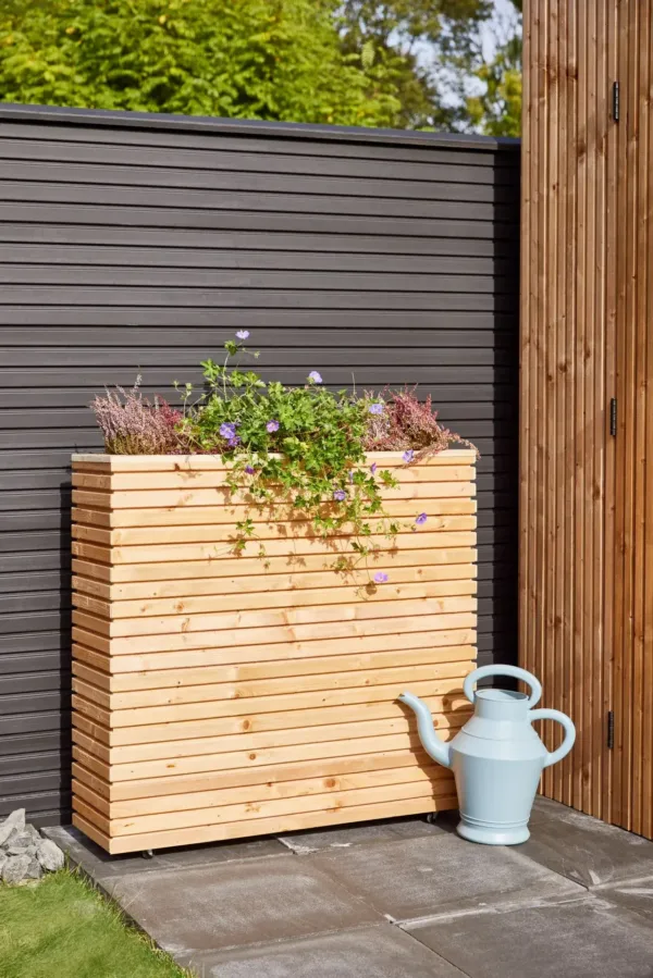 Berton©-motiefplaat smal antraciet gecoat H26 x D4,8 x L184 cm Deens rabat 2