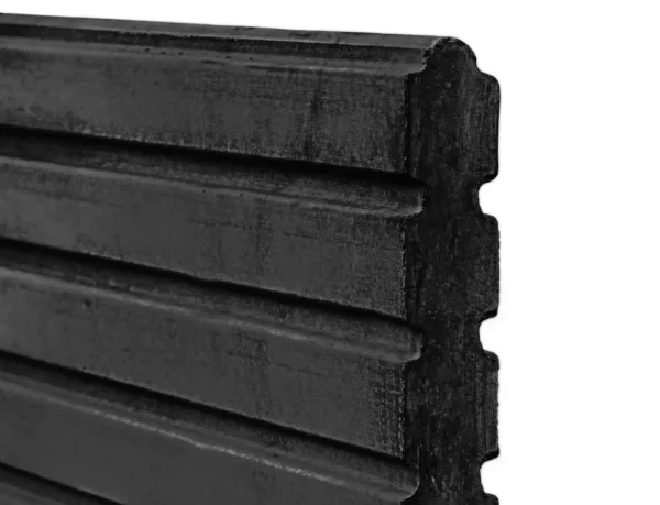 Berton©-motiefplaat smal antraciet gecoat H26 x D4,8 x L184 cm Deens rabat 1