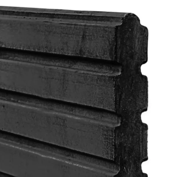 Berton©-motiefplaat smal antraciet gecoat H26 x D4,8 x L184 cm Deens rabat 1