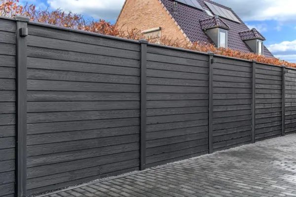 Berton©-motiefplaat smal antraciet gecoat H26 x D4,8 x L184 cm rabat-houtmotief 4