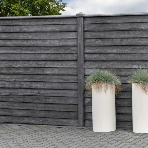 Berton©-motiefplaat smal antraciet H26 x D4,8 x L184 cm rabat-houtmotief 4