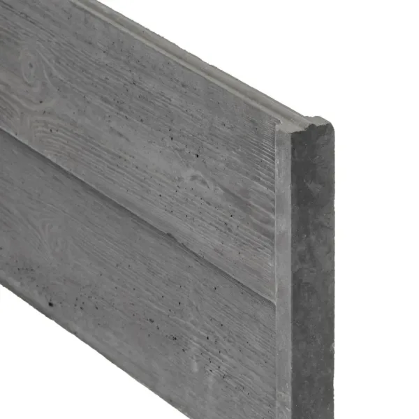 Berton©-motiefplaat smal antraciet H26 x D4,8 x L184 cm rabat-houtmotief 1