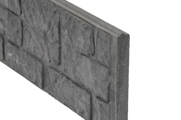 Berton©-motiefplaat smal antraciet H26 x D4,8 x L184 cm romeinsmotief 1