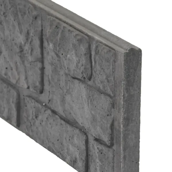 Berton©-motiefplaat smal antraciet H26 x D4,8 x L184 cm romeinsmotief 1