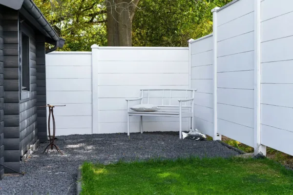 Berton©-motiefplaat smal wit/grijs H26 x D4,8 x L184 cm blokhutprofiel 2