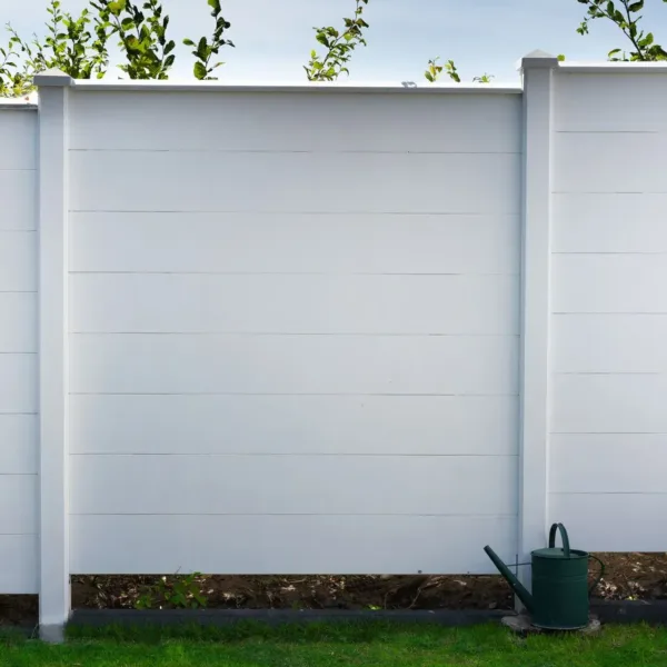 Berton©-motiefplaat smal wit/grijs H26 x D4,8 x L184 cm blokhutprofiel 3