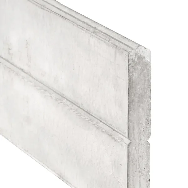 Berton©-motiefplaat smal wit/grijs H26 x D4,8 x L184 cm blokhutprofiel 1