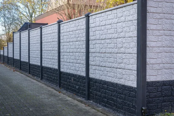 Berton©-motiefplaat smal wit/grijs H26 x D4,8 x L184 cm romeinsmotief 3