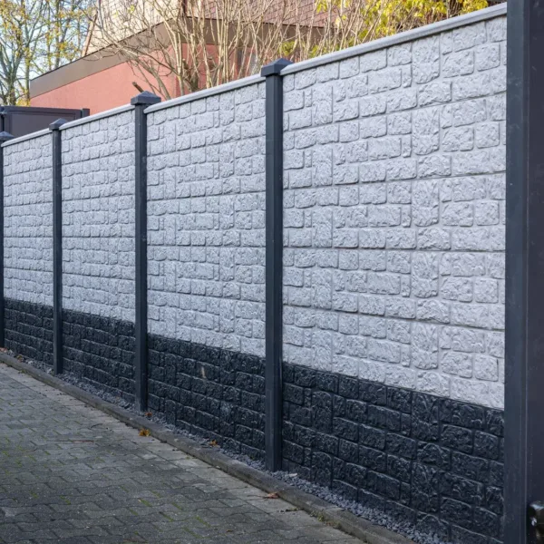 Berton©-motiefplaat smal wit/grijs H26 x D4,8 x L184 cm romeinsmotief 3