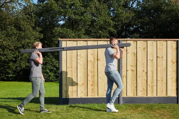 Berton©-paal Amstel LG antraciet gecoat diamantkop 10 x 10 x 280 cm tussenmodel 2