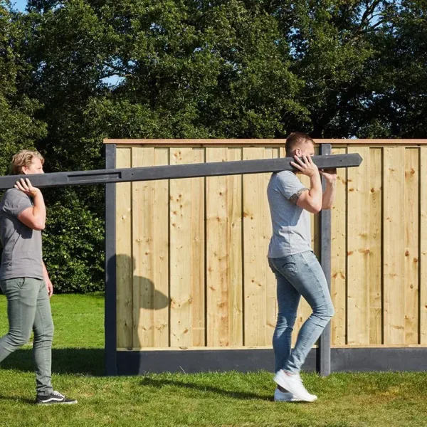 Berton©-paal Amstel LG antraciet gecoat diamantkop 10 x 10 x 280 cm tussenmodel 2