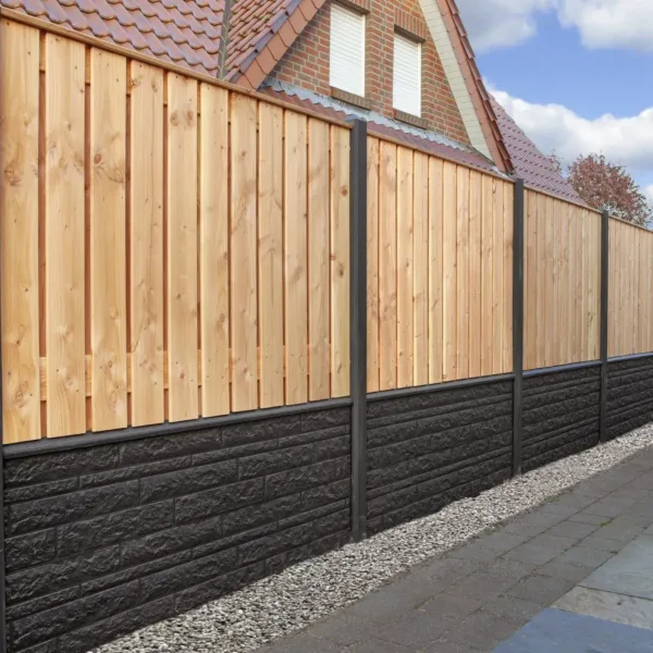 Berton©-paal Geul antraciet gecoat diamantkop 10 x 10 x 280 cm tussenmodel 3