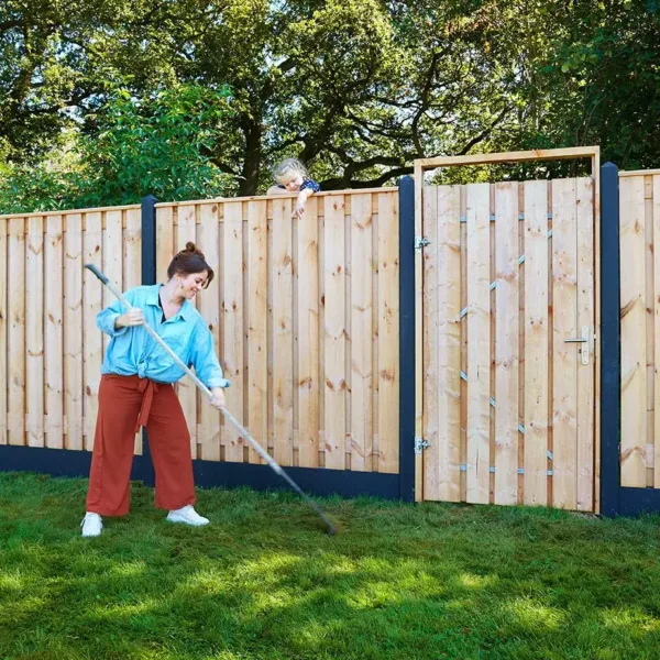 Berton©-paal IJssel antraciet gecoat diamantkop 10 x 10 x 190 cm tussenmodel 4