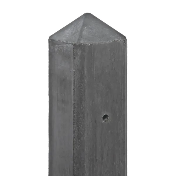 Berton©-paal Schelde antraciet diamantkop 85 x 85 x 180 cm tussenmodel 1