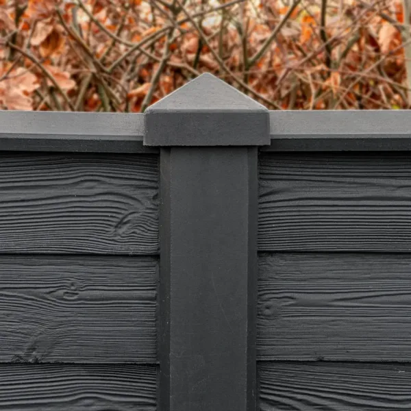 Berton©-sleufpaal Reest antraciet gecoat 115 x 115 x 272 cm tussenmodel 2