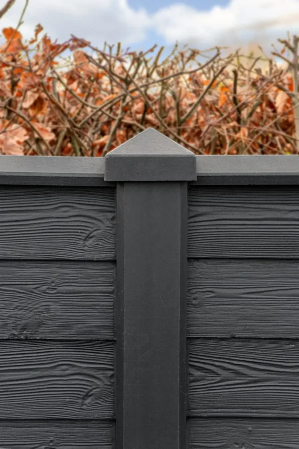 Berton©-sleufpaal Reest antraciet gecoat 115 x 115 x 272 cm tussenmodel 2
