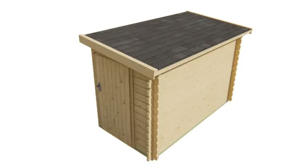 Blokhut - Tuinhuis Aanbouw | 28 mm | vuren onbehandeld 5