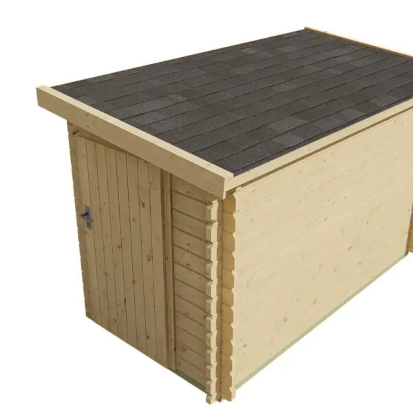 Blokhut - Tuinhuis Aanbouw | 28 mm | vuren onbehandeld 5