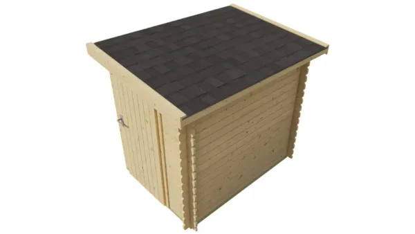 Blokhut - Tuinhuis Aanbouw | 44 mm | vuren onbehandeld 5