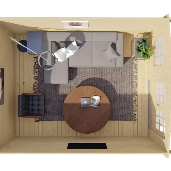 Blokhut - Tuinhuis Alex | 40 mm | onbehandeld 4