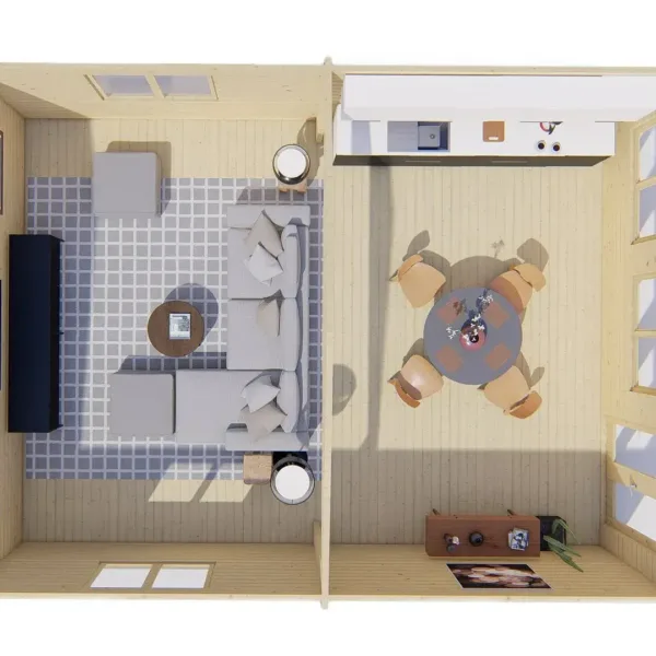 Blokhut - Tuinhuis Ballyragget | 70 mm | vuren onbehandeld 6
