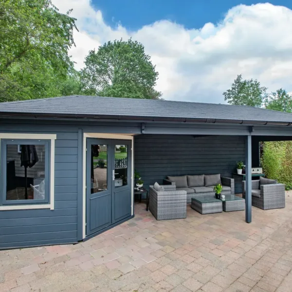 Blokhut - Tuinhuis Bertil | 44 mm | vuren onbehandeld 3