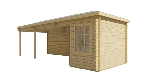 Blokhut - Tuinhuis Bertil | 44 mm | vuren onbehandeld 6