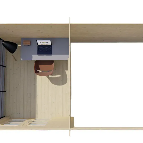 Blokhut - Tuinhuis Brenda | 28 mm | vuren onbehandeld 6