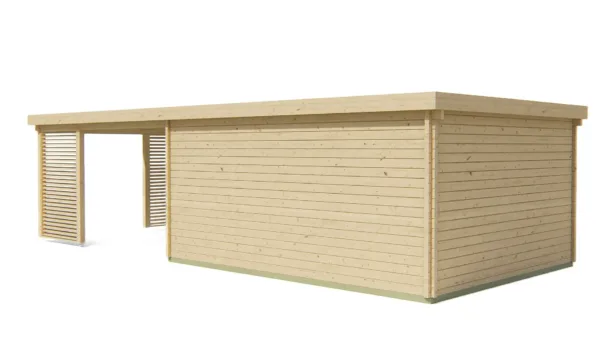 Blokhut - Tuinhuis Casper | 58 mm | vuren onbehandeld 6