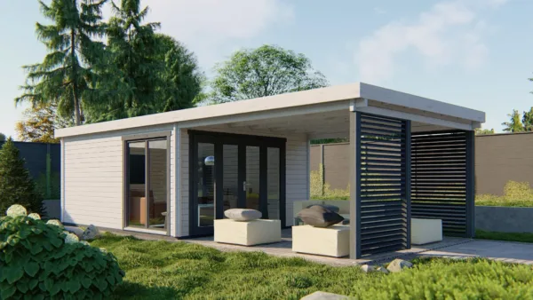Blokhut - Tuinhuis Casper | 58 mm | vuren onbehandeld 2