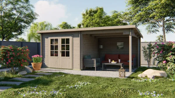 Blokhut - Tuinhuis Chappo | 28 mm | vuren onbehandeld 2