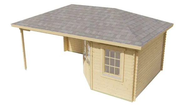 Blokhut - Tuinhuis Christoffer | 28 mm | vuren onbehandeld 4