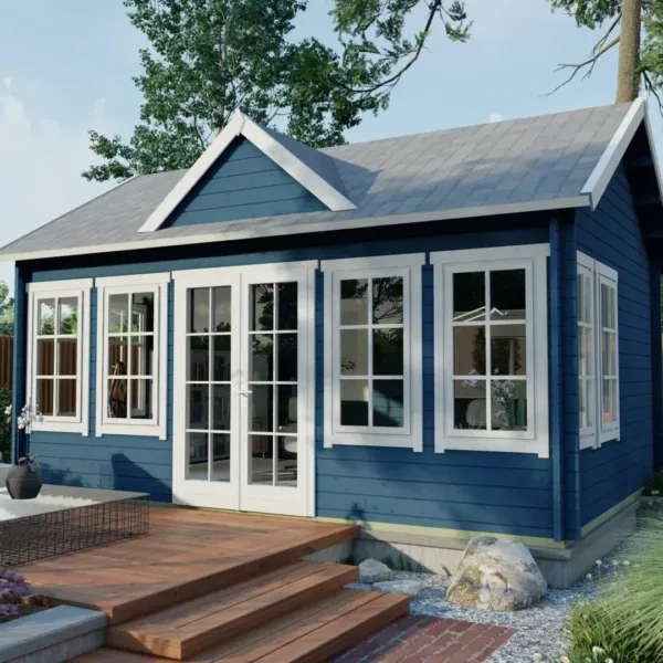 Blokhut - Tuinhuis Clockhouse | 44 mm | vuren onbehandeld 2