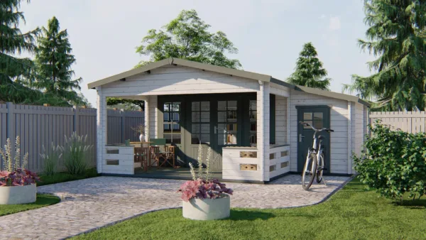 Blokhut - Tuinhuis Coventry | 58 mm | vuren onbehandeld 2