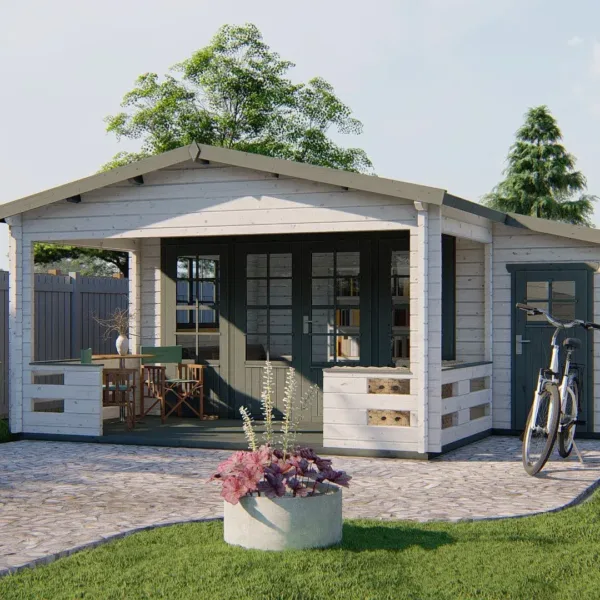 Blokhut - Tuinhuis Coventry | 58 mm | vuren onbehandeld 2