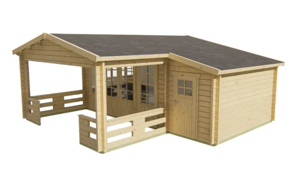 Blokhut - Tuinhuis Coventry | 58 mm | vuren onbehandeld 4