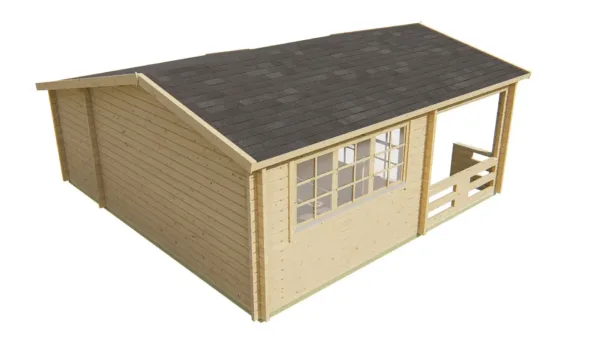 Blokhut - Tuinhuis Coventry | 58 mm | vuren onbehandeld 5