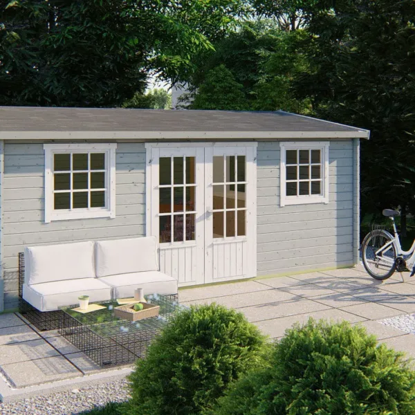 Blokhut - Tuinhuis Dianne | 40 mm | vuren onbehandeld 2
