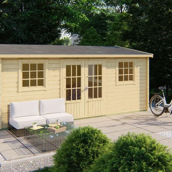 Blokhut - Tuinhuis Dianne | 40 mm | vuren onbehandeld 1