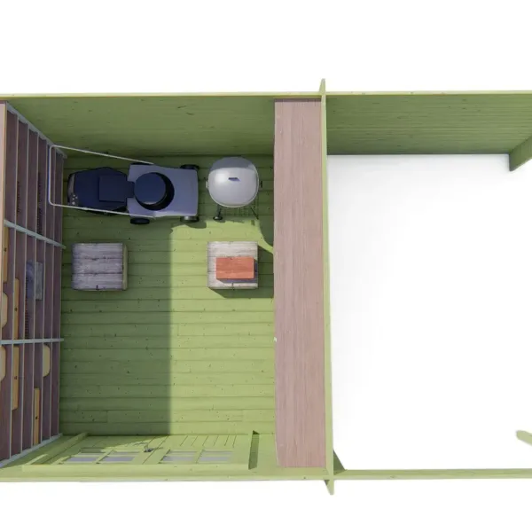 Blokhut - Tuinhuis Dora | 28 mm | vuren onbehandeld 5