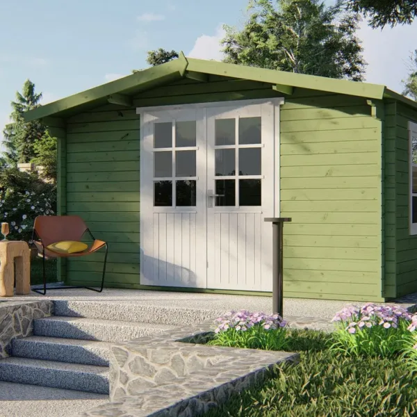 Blokhut - Tuinhuis Dyre | 40 mm | vuren onbehandeld 2