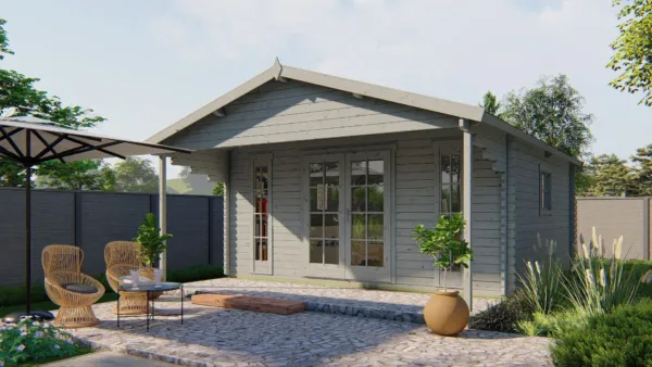 Blokhut - Tuinhuis Emiel | 44 mm | vuren onbehandeld 2