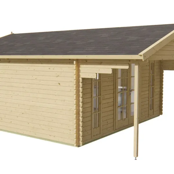 Blokhut - Tuinhuis Emiel | 44 mm | vuren onbehandeld 4