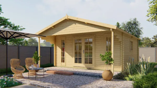 Blokhut - Tuinhuis Emiel | 44 mm | vuren onbehandeld 1