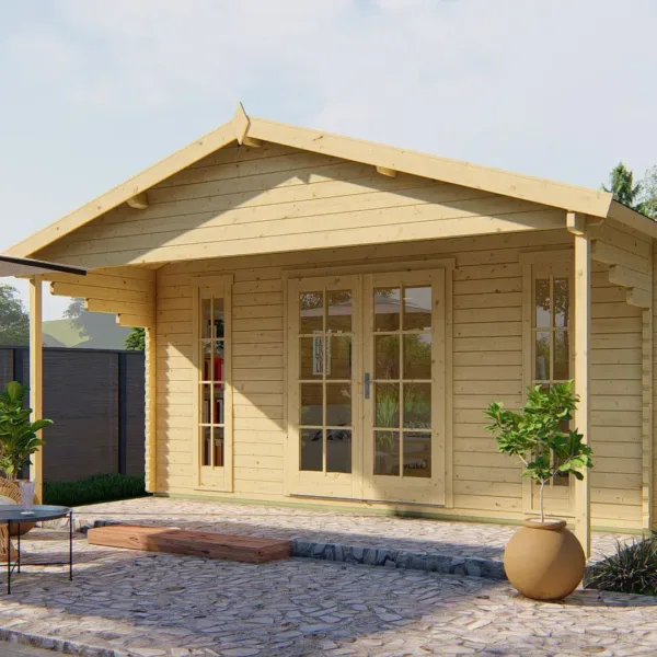 Blokhut - Tuinhuis Emiel | 44 mm | vuren onbehandeld 1