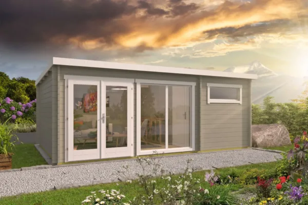 Blokhut - Tuinhuis Flow 2.0 | 40 mm | vuren onbehandeld 2